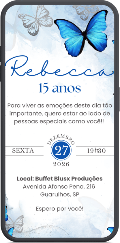 Exemplo do Convite Digital Simples